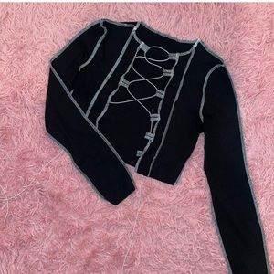 Lace Up Crop Top